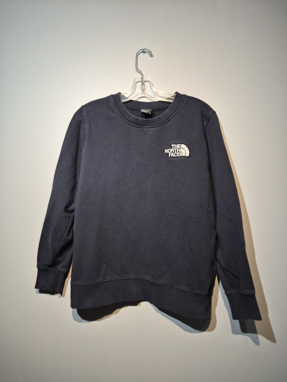 Women's The North Face Dark Navy Stitched logo Crew Neck Sweater | Size Large